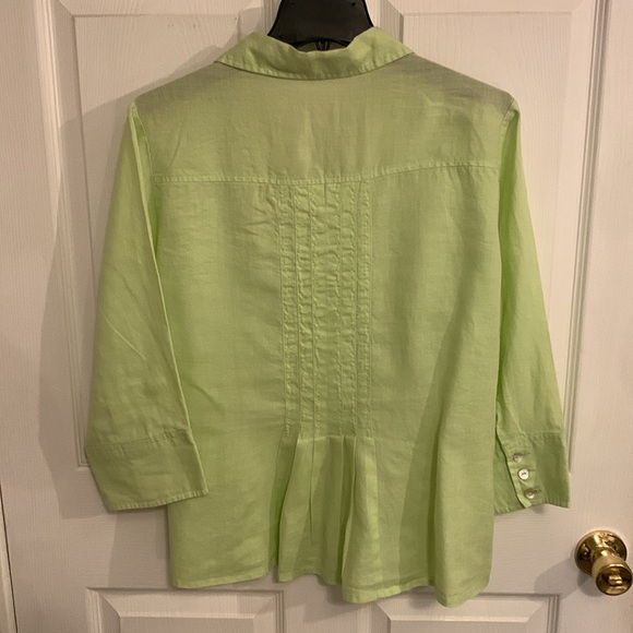 Appraisal Plus Women’s 100% Linen Blouse - Picture 2 of 16